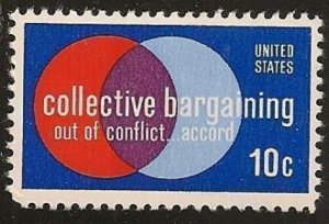 US 1558 Collective Bargaining 10c single MNH 1975