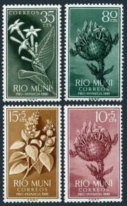 Rio Muni 10-11, B1-B2, MNH. Michel 10-13. Plants 1960. Quina, Croton.