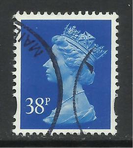 GB 1999 QE2 38p Ultramarine Machin SG Y1707 ( G224 )