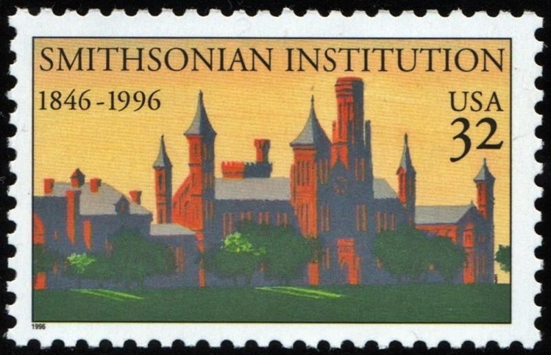 SC#3059 32¢ Smithsonian Institution Single (1996) MNH