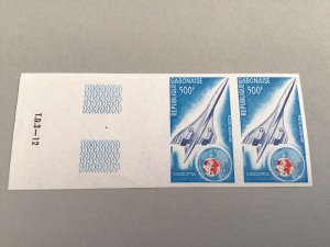 Gabon Rare Concorde 1975 mint never hinged imperf stamps block Ref 65044