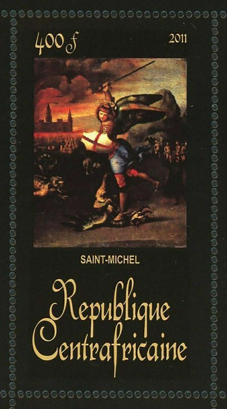 Raffaello Sanzio Stamp Saint-Michel La Vierge de la Maison D'orléans S/S MNH