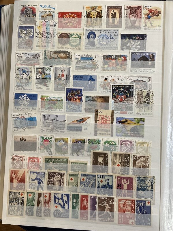 273 All Different Mint and Used Stamps from Finland SCV $80+