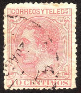 1879, Spain 10c, Used, Sc 244