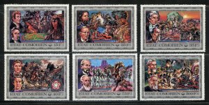 Comoro Islands Scott 165-170 Unused HOG - 1976 American Revolution - SCV $10.05