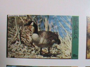 ​STAFFA-SCOTLAND -PROMOTION WORLD FAMOUS WILD BIRDS-IMPERF MNH S/S -EST.$14 VF