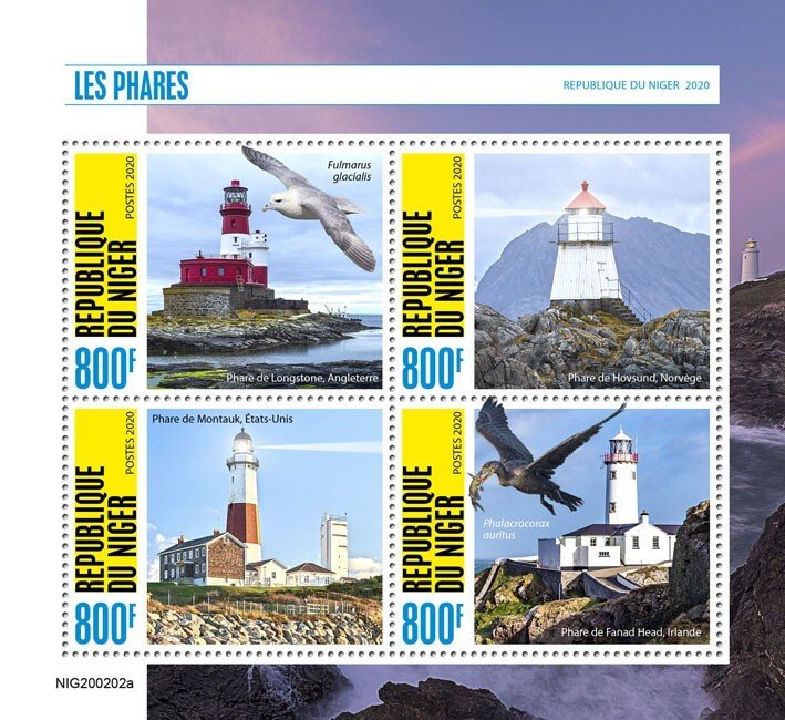 NIGER - 2020 - Lighthouses - Perf 4v Sheet - Mint Never Hinged