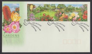 AUSTRALIA - 2000 GARDENS / FLOWERS - 4V STRIP FDC