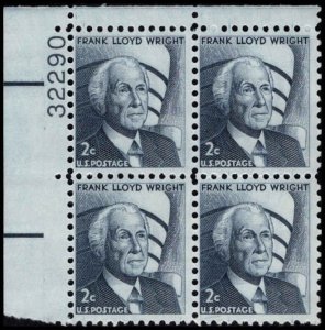 US #1280 WRIGHT MNH UL PLATE BLOCK #32290