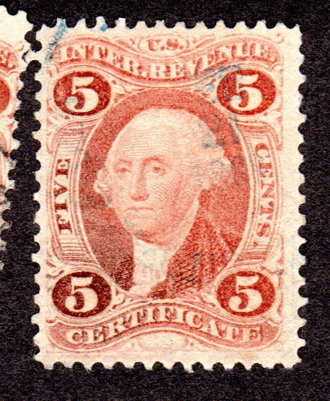 REVENUE Stamp, Scott # R24c, used, Certificate. Lot 200557 -38