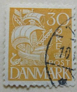 1940 A6P23#143 Denmark UNWMK 30o Type I Perf 13 Used-