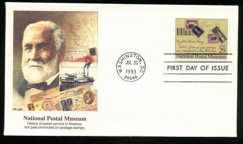 US 2782 National Postal Museum CA Gold rush UA Fleetwood cachet FDC