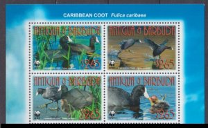 2009 Antigua and Barbuda 4702-4705VB+Tab WWF / Ducks 8,80 €