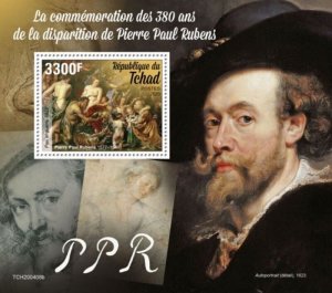 Chad - 2020 Artist Peter Paul Rubens - Stamp Souvenir Sheet - TCH200408b