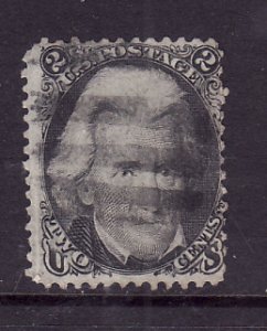 USA-Sc#73- id6-used 2c Andrew Jackson-Black Jack-1863-