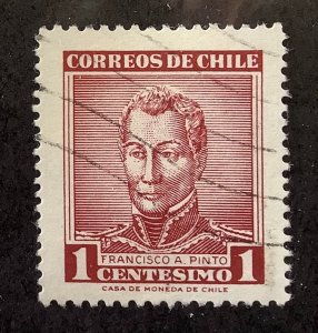 Chile 1960 Scott 324 used - 1c, Francisco Antonio Pinto