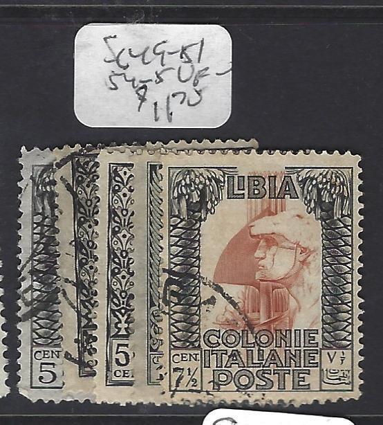 LIBYA (P0809B) SG  49-51, 54-5     VFU