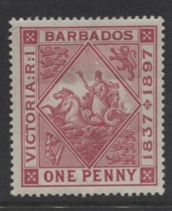 STAMP STATION PERTH -Barbados #83 Badge of Colony MH Wmk.1 CV$18.00