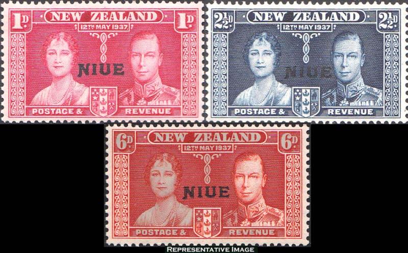 Niue Scott 70-72 Mint never hinged.