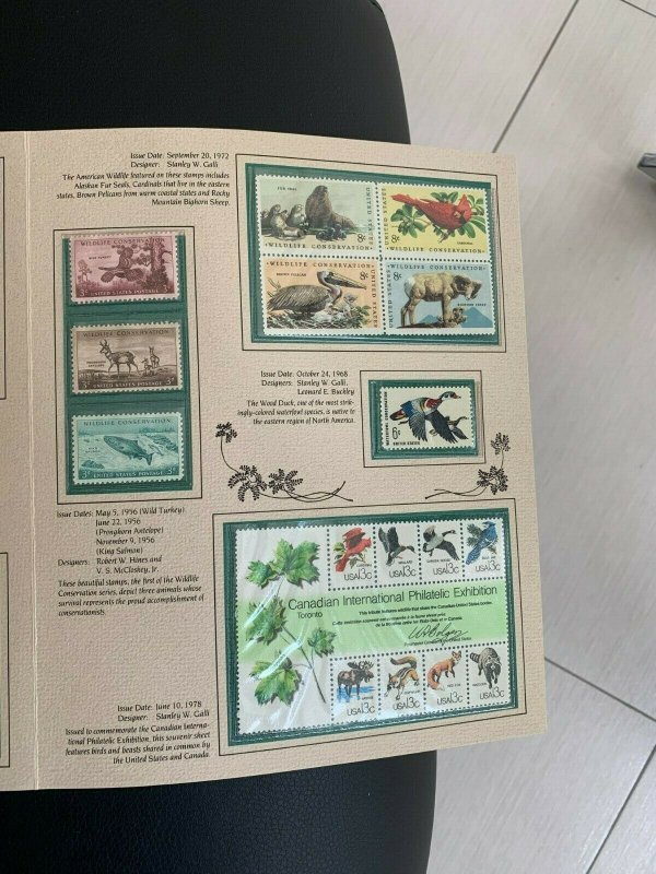 United States Wildlife Mint Stamp Folio