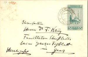 Yugoslavia Bosnia and Herzegovina 5h Karagjoz Mosque Postal Card c1915 K. und...