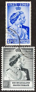 Bechuanaland Stamps # 147-8 Used VF Scott Value $50.00