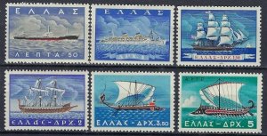 Greece 618-23 MH 1958 Ships (ak1825)