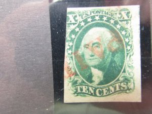 US Scott # 14 used,  w/ Certificate,