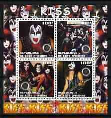 IVORY COAST - 2003 - KISS #1 - Perf 4v Sheet - MNH - Private Issue