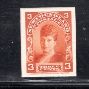 NEWFOUNDLAND  SC# 83P VF/CARD PROOF