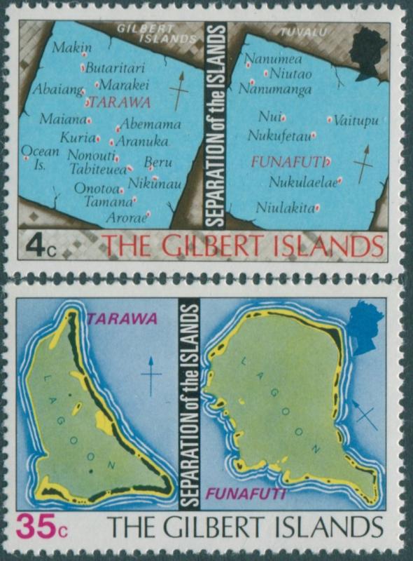 Kiribati 1976 SG1-2 Charts set MNH