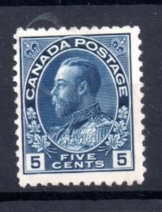 Canada 1911 KGV 5c indigo SG206 mint spacefiller WS6818