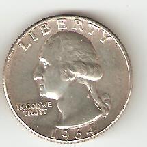 Washington Quarter 1964