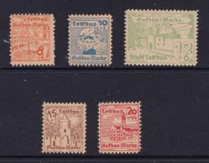 Cottbus (Soviet zone) small mint lot