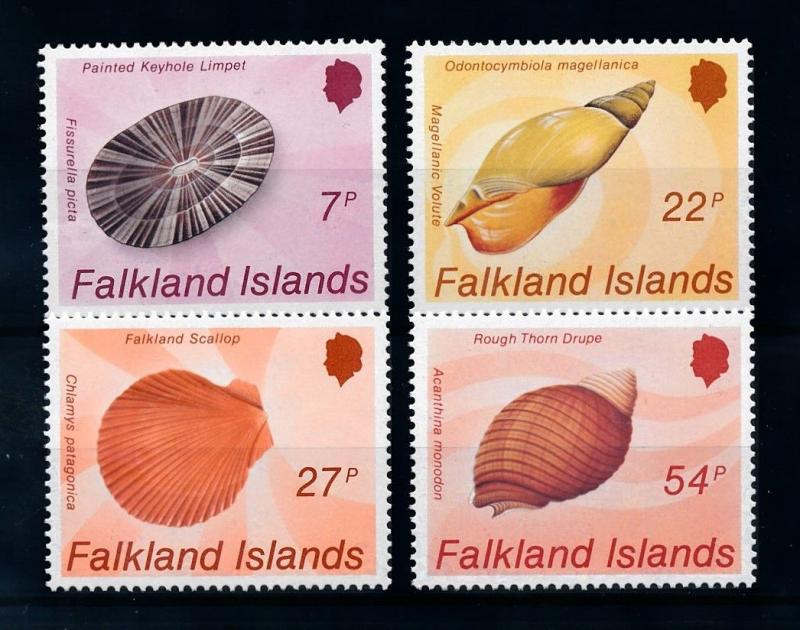 [71898] Falkland Islands 1986 Marine Life Seashells  MNH