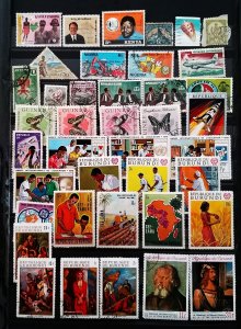 Africa div. stamps 3 pages