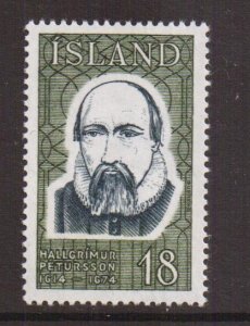 Iceland   #481   MNH  1975  famous Icelanders  18k