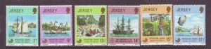 Jersey Sc 236-41 1980 Operation Drake stamp set mint NH