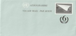 United Nations Airletter Sheet  Sc# UC15 1987