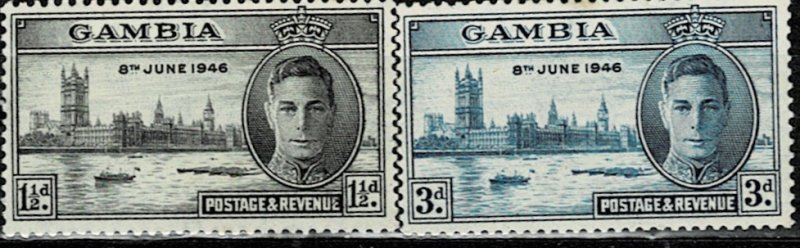 GAMBIA 1946 VICTORY  MNH