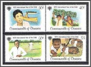 Dominica 1979 INTERNATIONAL YEAR OF THE CHILD IYC set (4) Perforated Mint (NH)