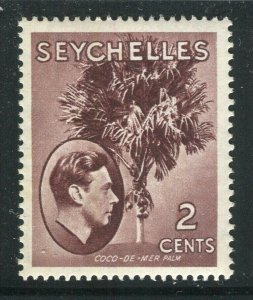 SEYCHELLES; 1938 early GVI pictorial issue Mint hinged Chalk Paper 2c. value