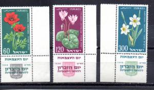 Israel 157-159 MNH w tabs