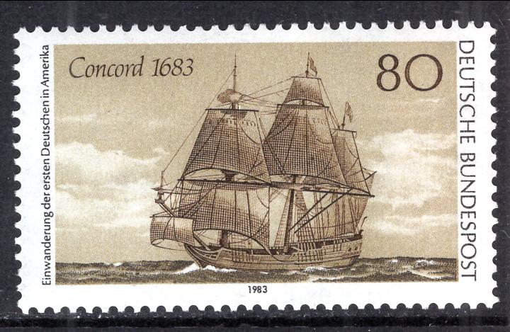 Germany 1397 Sailing Ship MNH VF