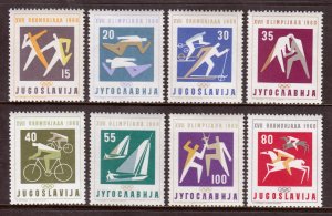 Yugoslavia - Scott #564-571 - MNH - SCV $12