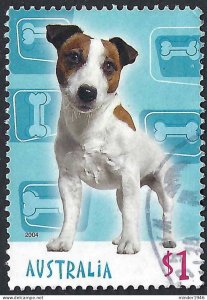 AUSTRALIA 2004 $1 Multicoloured, Cats & Dogs-Edward the Fox Terrier SG2449 FU