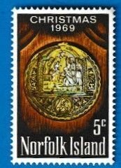 NORFOLK ISLAND SCOTT#125 1969 CHRISTMAS - MNH