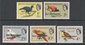 British Honduras 182-186 Birds MNH VF