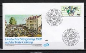 Germany, Scott cat. 1504. Choir issue. First day cover. ^