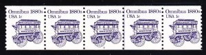 US 1897 MNH 1983 1¢ Omnibus Plate No Coil PNC5 Plate #2 Line